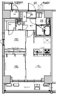SーRESIDENCE綾瀬RIVIE【5階】の間取り