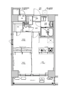 SーRESIDENCE綾瀬RIVIE【7階】の間取り