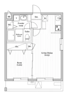 アーバンパーク六町【2階】の間取り