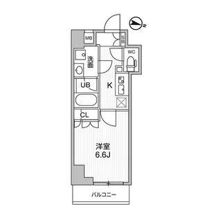 コンフォリア・リヴ千住【2階】の間取り
