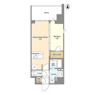 グランカーサ三ノ輪Ⅴ【6階】の間取り