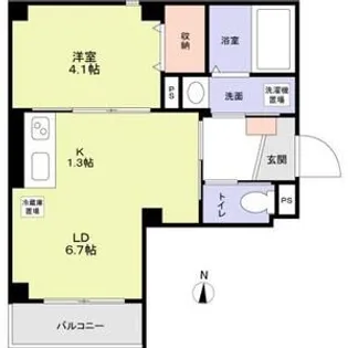 オルキス北千住【3階】の間取り