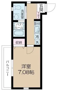 NSGATE五反野TWO【3階】の間取り