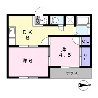 ヒルズペガサス【2階】の間取り