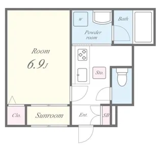 E GARDEN【1階】の間取り