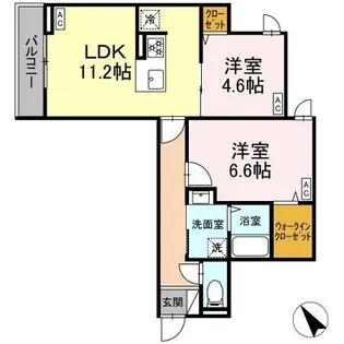 グラナーデ扇Ⅱ【2階】の間取り