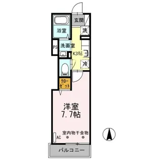 ビクロス【2階】の間取り