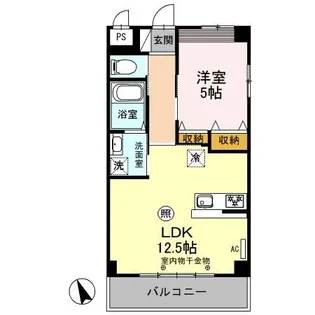 第一フラワーマンション弐番館【2階】の間取り