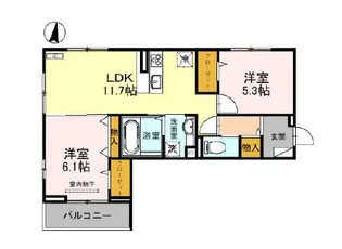 アクシス・ハイム【2階】の間取り