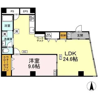 文具ハウスジャンボビル【3階】の間取り