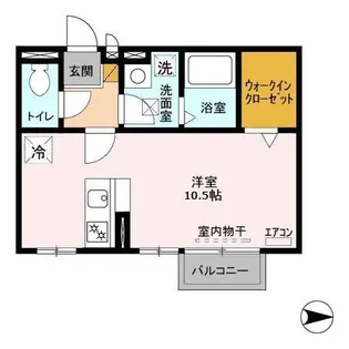 モナリエ古ヶ崎Ⅱ【2階】の間取り