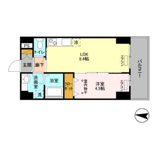 フェリス コート【3階】の間取り