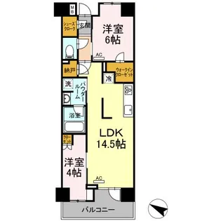 プレミスト金町【1階】の間取り
