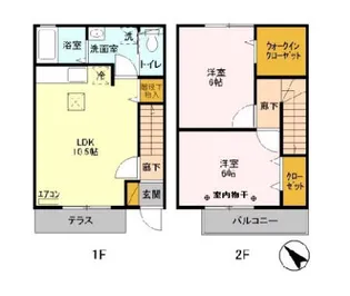 ジュ・マルティⅡ【1階】の間取り