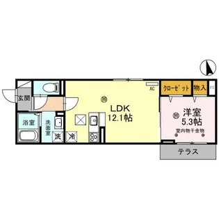 ANGE【103号室】の間取り