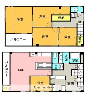 さかいビル【2階3階号室】の間取り