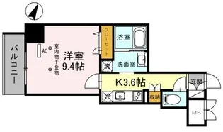 グレースクレスト八潮【8階】の間取り