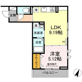 エクセリア興野【2階】の間取り