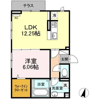 GOLDEN RINGS 12(ゴールデンリングスワンツー)【1階】の間取り