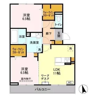 バリスサイト B【1階】の間取り