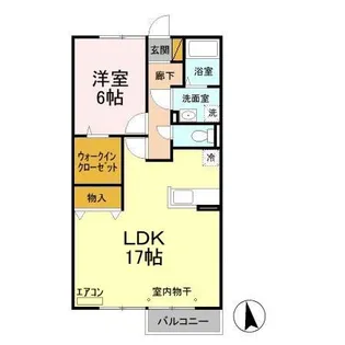 コモド八ヶ崎 A・B【2階】の間取り