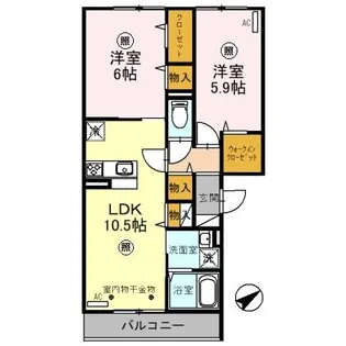 エーデルハイムⅢ【3階】の間取り