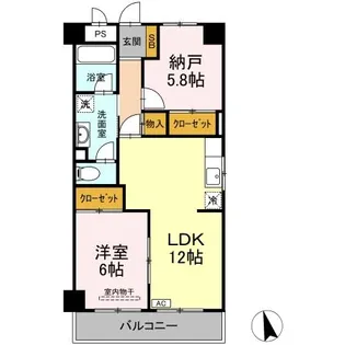 グランドール高橋【3階】の間取り