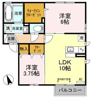 リバレイン Ⅰ【2階】の間取り