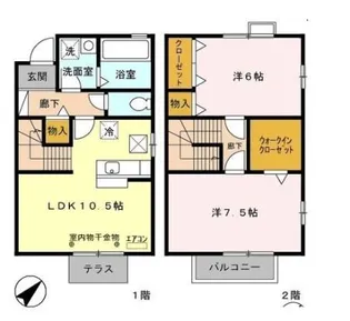 レセンテ八潮 ABCDE【1階】の間取り