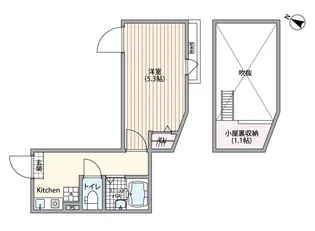 アーバングレイス五反野Ⅰ【3階】の間取り