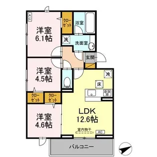 MAISON CLOCHETTE【1階】の間取り