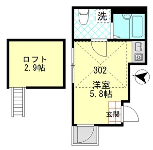 東京都足立区東和5丁目【アパート】の間取り