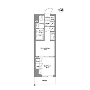 BPRレジデンス東日暮里【5階】の間取り