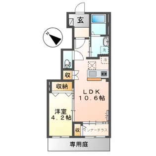 爽海LIEN(ソウカイリアン)【1階】の間取り