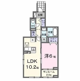 イーストフィールドⅠ【1階】の間取り