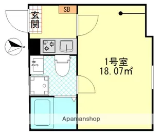 東京都葛飾区堀切6丁目【アパート】の間取り