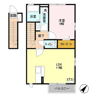 ヴィラ マグノリア【2階】の間取り