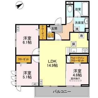 モンステラ【1階】の間取り