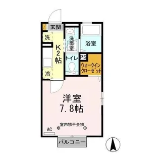 PARK CLAIR II(パーククレール)【1階】の間取り