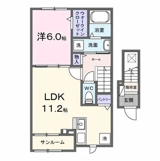 BRISA DESPACIOⅢ【2階】の間取り