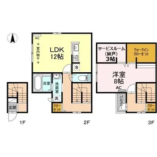 PETIT TROU【2階】の間取り