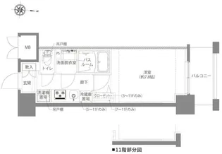 AELL亀有【11階】の間取り