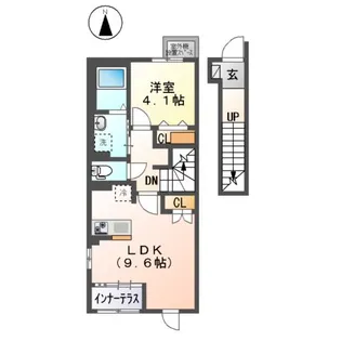 ラフィーネポルテ【2階】の間取り
