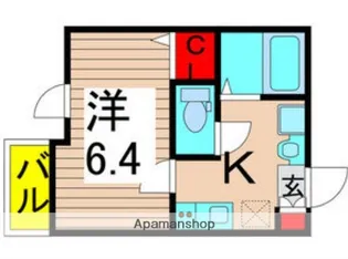 東京都足立区南花畑3丁目【アパート】の間取り