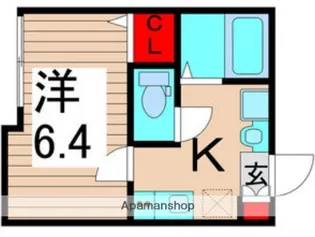 東京都足立区南花畑3丁目【アパート】の間取り