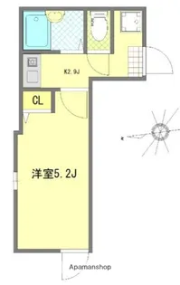 東京都葛飾区亀有2丁目【アパート】の間取り