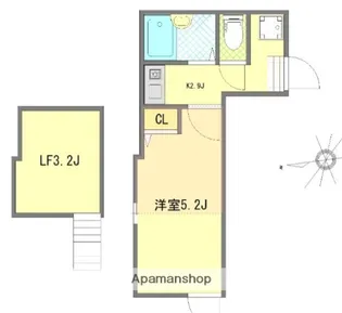 東京都葛飾区亀有2丁目【アパート】の間取り
