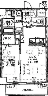 グランステージM【405号室】の間取り
