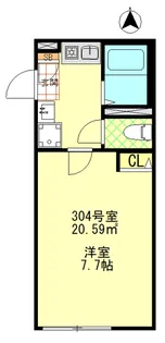 ルミナス千住大橋【3階】の間取り