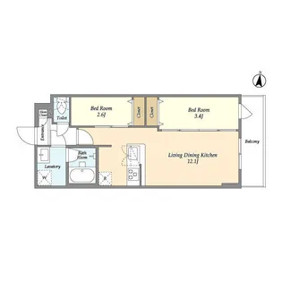 アルファコート梅島【3階】の間取り